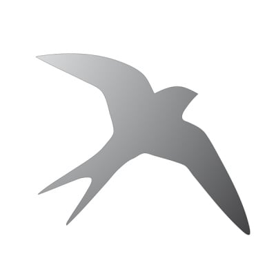 Декоративна фигура RicoDesign, ЛЯСТОВИЦА, SILVER, 11.5/13.5cm