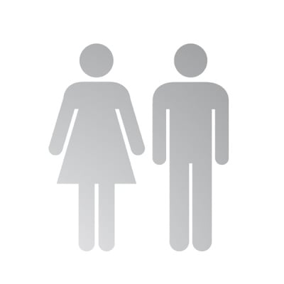 Декоративна фигура RicoDesign, МЪЖ И ЖЕНА, SILVER,