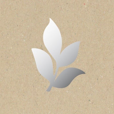 Декоративна фигура RicoDesign, МАЛЪК ХИБИСКУС ЛИСТ, SILVER, 6.5/9.5 cm