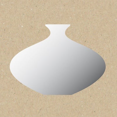 Декоративна фигура RicoDesign, МАЛКА ВАЗА, SILVER, 14.5/9.5 cm