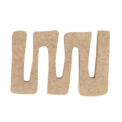 Декоративна фигура RicoDesign, НАЧУПЕНА ЛИНИЯ, MDF, 6.7/4.5/0.5 cm