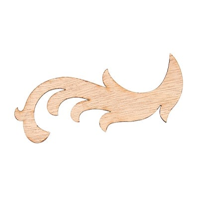 Декоративна фигура RicoDesign, ОРНАМЕНТ L+R, MDF, 7.5/20.5 cm