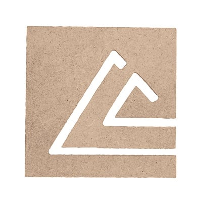 Декоративна фигура RicoDesign, ПИРАМИДА В КВАДРАТ, MDF, 7.5/7.5/0.5 cm