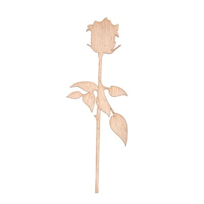 Декоративна фигура RicoDesign, РОЗА, MDF, 7.5/20.5 cm