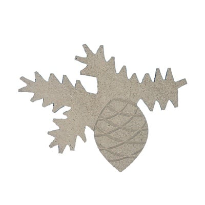 Декоративна фигура RicoDesign, ШИШАРКА, MDF, 8/10.5/0.5 cm