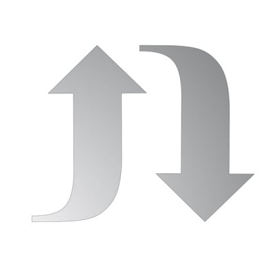 Декоративна фигура RicoDesign, СТРЕЛKИ L+R, SILVER,