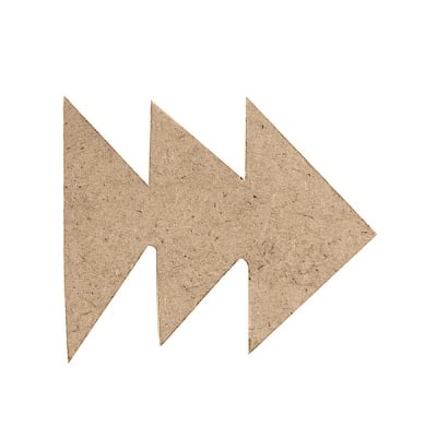 Декоративна фигура RicoDesign, ТРИ СТРЕЛКИ, MDF, 6/4.5/0.5 cm