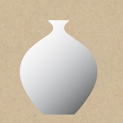 Декоративна фигура RicoDesign, ВАЗА, SILVER, 15.5/14 cm