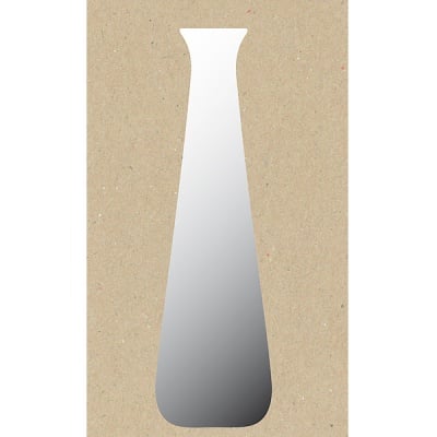 Декоративна фигура RicoDesign, ВИСОКА ВАЗА, SILVER, 7.5/19.5 cm