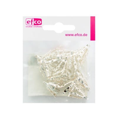 Декоративно капаче за перла, 10 mm, 20 броя, сребро