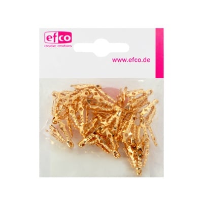 Декоративно капаче за перла, 10 mm, 20 броя, злато