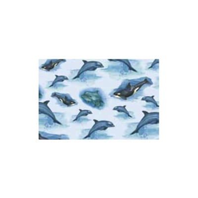 Декупажна хартия с мотиви, 85 g/m2, 50 x 70 cm, 1л, Делфини
