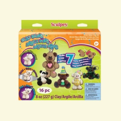 Детски комплект Activity Kit Sculpey, мечета