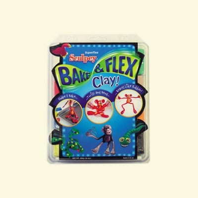 Детски комплект SuperFlex Bake & Bend Sculpey, 8 x 57 g