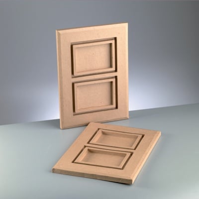 Двойна рамка от папие маше, 10 x 15 cm x 2, 40 x 29 x 2 cm
