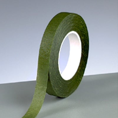 Креп опаковъчна лента, 13 mm, 28 mm, тъмно зелена
