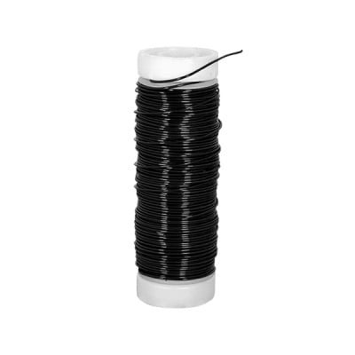 Медна тел, ф 0.30 mm, 25 m, черен металик