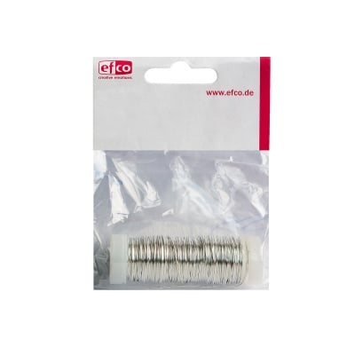 Медна тел, ф 0.50 mm, 25 m, сребърен металик