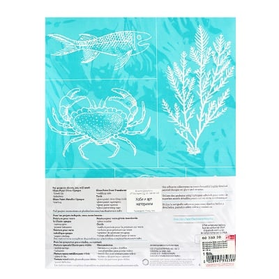 Шаблон самозалепящ фин Martha Stewart, Ocean, 22 x 28 cm