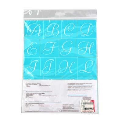 Шаблон самоз.фин Martha Stewart, Elegant Alphabet, 22 x 28 cm, 2 броя