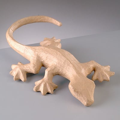 Фигура от папие маше, гущер, 38 x 25,5 x 6 cm