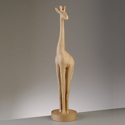 Фигура от папие маше, жираф, 74 x 14 cm