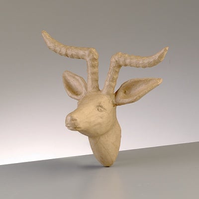 Фигура от папие маше, трофей Импала, 25 x 22 x 14 cm