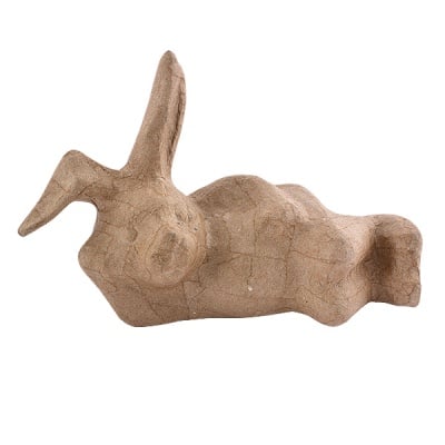 Фигура папие маше, зайче, 21 х 11 х 13,5 сm