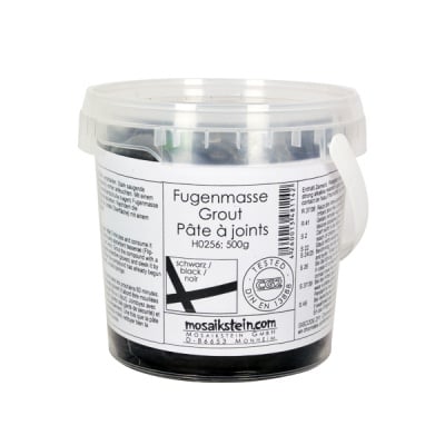 Фугираща смес за мозайка с кофичка, 500 g, черно