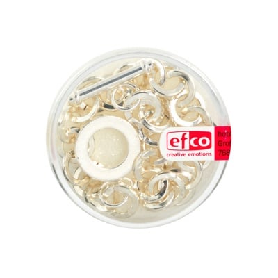 Гривна халки, L 18 cm, 1 бр., посребрена