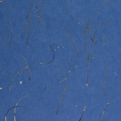 Хартия копринена с влакна, 35 g/m2, 50 x 70 cm, 1л, синя златен ефект