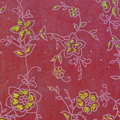 Хартия ръчна памучна, 50 g/m2, 50 x 70 cm, 1л, маслина с релефни растения