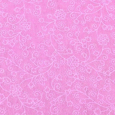 Хартия ръчна памучна, 50 g/m2, 50 x 70 cm, 1л, розов с релефни цветя