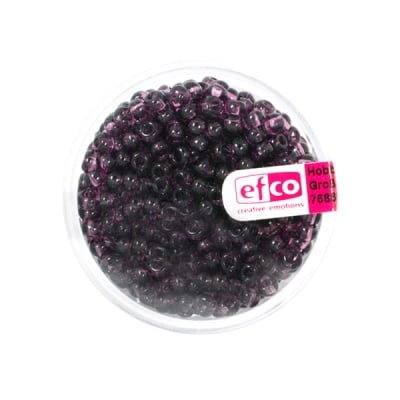 Индиански перли, прозрачни, ф 3,5 mm, ~400 бр., люлякови