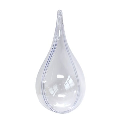 Капка от пластмаса, H 110 mm, прозрачна