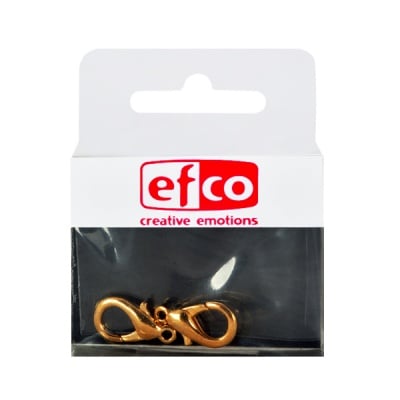 Карабина, 19 mm, 2 броя, позлатена