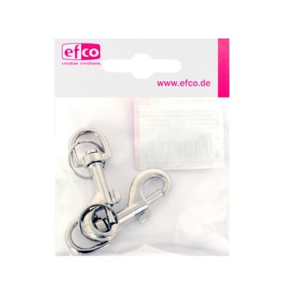 Карабина с халка, 50 mm, 2 броя, никелирана