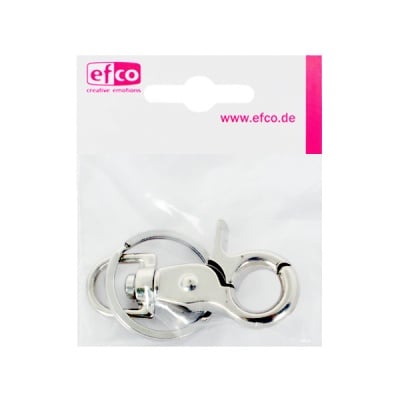 Карабина с шарнир и халка, 30x85 mm, 1 брой, сребриста