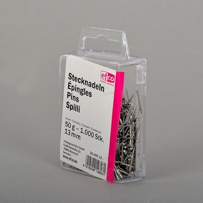 Карфици метални, 13 mm, 50g ~ 1000 бр., никелирани