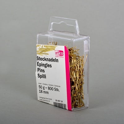 Карфици метални, 18 mm, 50 g ~ 800, позлатени