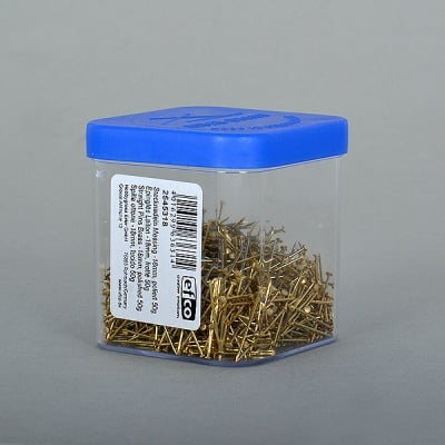 Карфици, метални, 18 mm, 50 g, полиран месинг