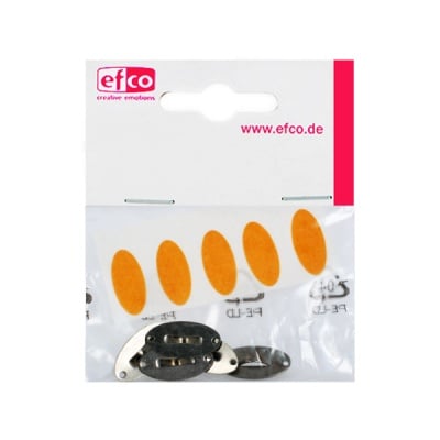 Клипс с универсално закрепяне, 5 броя, антрацит