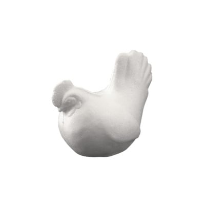 Кокошка от стиропор, бял, H 200 mm