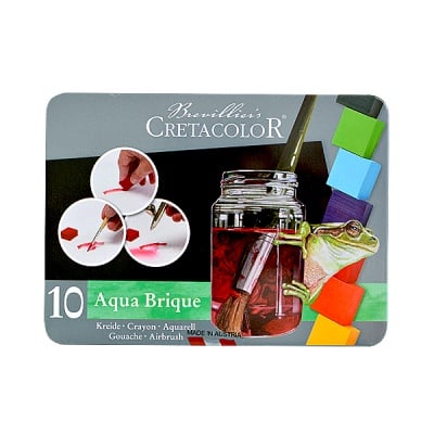 Комплект акварелни блокчет CretaColor, NEW AQUA BRIQUE, 10 бр.