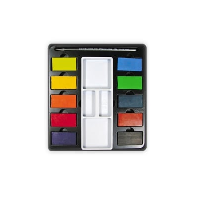 Комплект акварелни блокчета CretaColor, AQUA BRIQUE