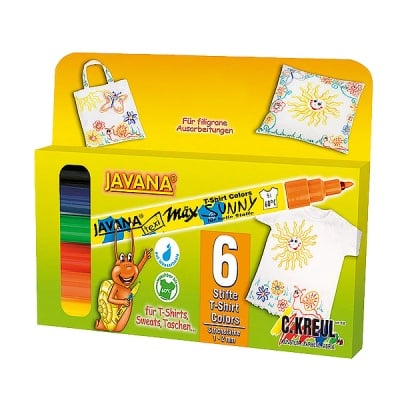 Комплект маркери текстилен SYNNY, JAVANA, medium, 5 бр.