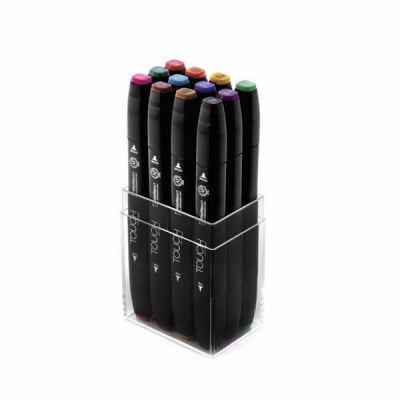 Комплект маркери TOUCH TWIN, 12 бр., основни цветове