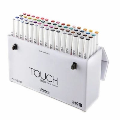 Комплект маркери TOUCH TWIN BRUSH, 60 бр., Set B