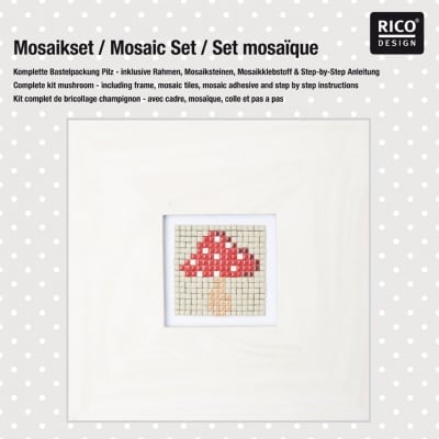 Комплект микро мозайка RicoDesign, "Гъбка", 31 x 31 x 3 cm