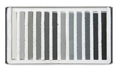 Комплект пастели CretaColor, BROWN CHALKS, 12 бр., сиви